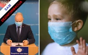 Kaukių dėvėjimas vaikams nėra saugi, nekenksminga ir veiksminga priemonė